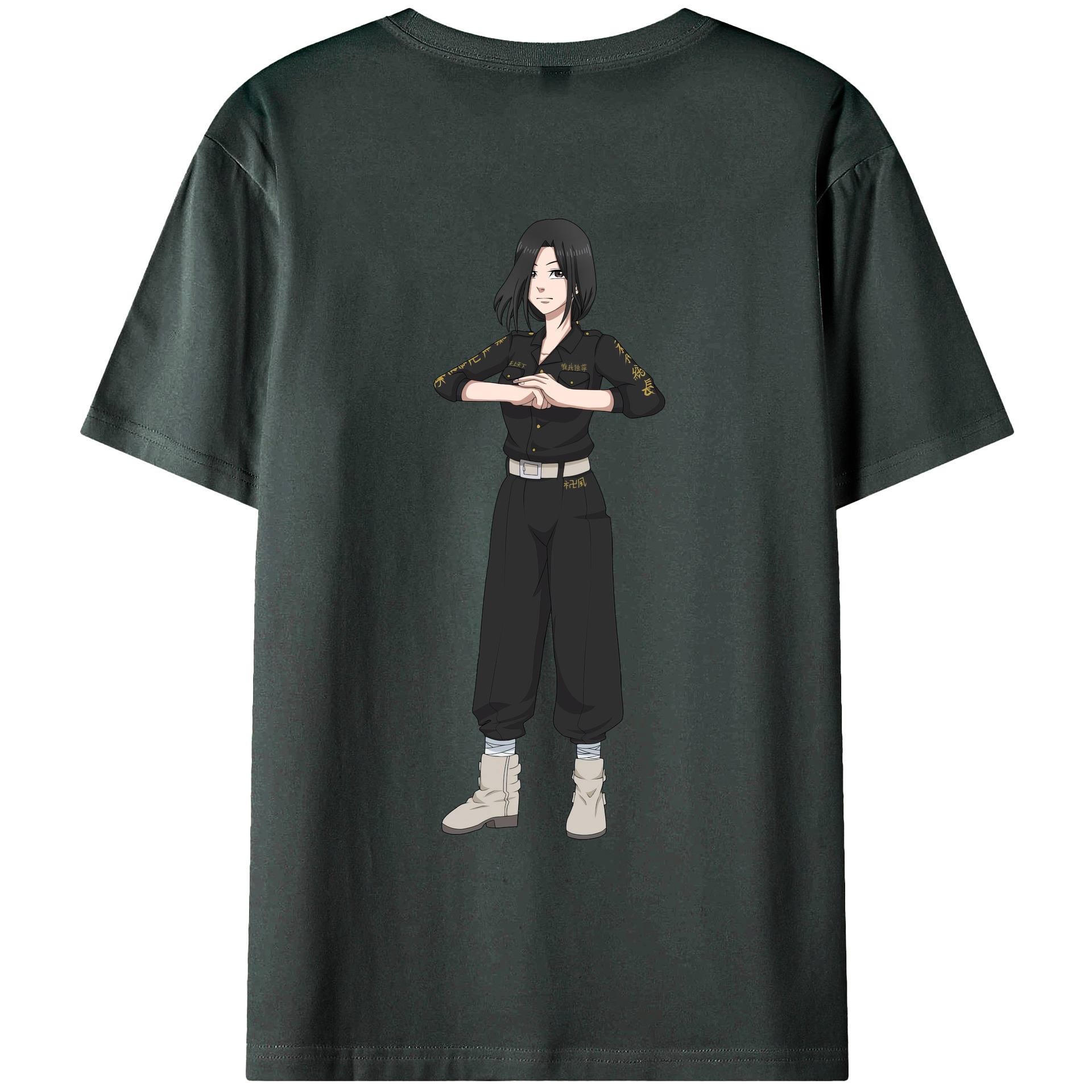 （画像用） 東京リベンジャーズ Tokyo Revengers 綿100％ メンズ半袖Tシャツ（バックプリント） 通気性